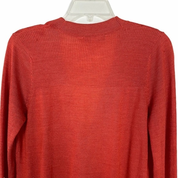 LOFT Cardigan Buttons Orange Size M - Picture 6 of 8